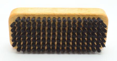 Handwerker Handwaschbürste, kräftige schwarze Naturborsten, 7 Reihen, Griffmulden für guten Halt.